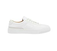 Boss Mens Gary Leather Flat Trainers - White - 6 UK - White - 100% Mixed