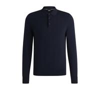BOSS Mens Gemello-P Cotton Sweater with Polo Collar