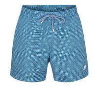 Boss Mens Geometric Pattern Swim ShortsS Open Blue GT60737