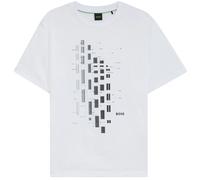 Boss Mens Geometric Stretch Regular T-Shirt GT25775