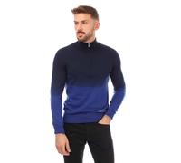 Boss Mens Gesso Half Zip Sweater in Blue Cotton - Size 2XL