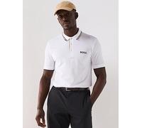 BOSS Mens Golf Paddy Pro Regular Fit Polo T-Shirt, White, Size Xl, Men White