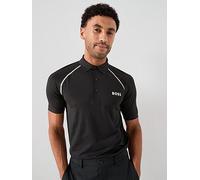 BOSS Mens Golf Patteo Toc T-Shirt, Black, Size L, Men Black