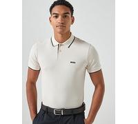 BOSS Paul Men's Polo Shirt, Open White, XXL