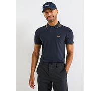 BOSS Mens Golf Paul Slim Fit Polo Shirt - Dark Blue, Blue, Size S, Men Blue