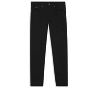 BOSS Mens H-Delaware Black-Black Slim-fit Jeans in Italian Denim