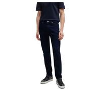 BOSS Mens H-Delaware Blue Slim-fit Jeans in Cashmere-Touch Denim