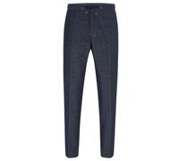 Boss Mens H-Genius Trousers - Dark Blue - 30R - Dark Blue - 51% Wool/29% Polyamide/12% Viscose/8% Silk