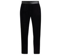 BOSS Mens H-Genius-Tux-244 Slim-fit Tuxedo Trousers in Cotton Velvet