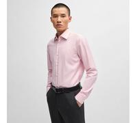 Boss Mens H-Hank Kent Shirt in Pink Polycotton - Size 17 inch