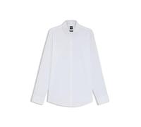 BOSS Mens H-HANK-spread-DC-214 Slim-fit Shirt in Stretch-Cotton Twill