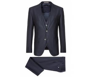 BOSS Mens H-Huge Dark Blue Three-Piece Peak Lapel Suit DARK BLUE 52