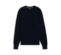 BOSS Mens H-Imberto Cotton Sweater with Knitted Structure
