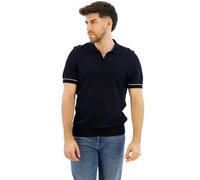 BOSS Mens H-Jianluca Cotton-Blend Knit Sweater with Johnny Collar