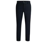BOSS Mens H-Kane Regular-fit Trousers in Cotton-Blend Twill