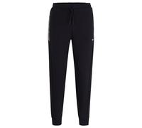 BOSS Mens Hadiko 1 Cotton-Blend Tracksuit Bottoms with HD Logo Print
