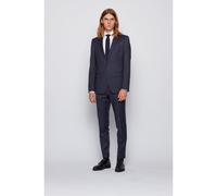 BOSS Mens Hayes/Gibson Navy Blue Slim Fit Virgin Wool Suit NAVY 52