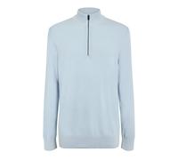 Boss Mens Hbb Ebrando Zipped Top Design Jumper in Pastel Blue - Size 2XL