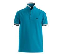 BOSS Mens HBG Paddy Euro Polo Shirt Short Sleeve Turquoise/Aqua L