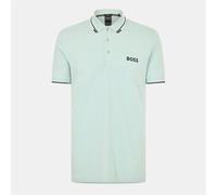 Boss Mens Hbg Paddy Pro Premium Cotton Polo Shirt in Turquoise 448 - Green - Size Small