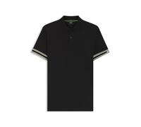 BOSS Mens HBG Zone Sleek Button Up Polo Shirt Short Sleeve Black XL