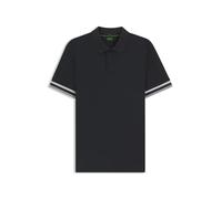 BOSS Slim-fit polo shirt in cotton with striped cuffs - Style Polo Zone, 50544448 Dark Blue XL