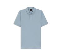 BOSS Orange Passenger Mens Stretch-Cotton Slim-Fit Polo Shirt with Logo Patch - Light/Pastel Blue 458 - Light/Pastel Blue 458 - XXL