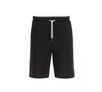 BOSS Mens Headlo 1 Interlock-Jersey Colour-Block Logo Shorts BLACK S