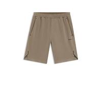 BOSS Mens Hecon Active Reflective-Logo Shorts in Quick-Dry Fabric
