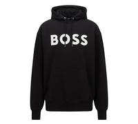 BOSS Mens Hoodie Black Pullover Oversize Top With Logo - Sullivan 16 Size XXL