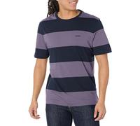 BOSS Men's Horizontal Stripe Short Sleeve T-Shirt, Dark Purple/Light Purple, Large