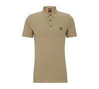 BOSS Stretch-cotton slim-fit polo shirt with logo patch - Style Passenger, 50507803 Dark Green XL