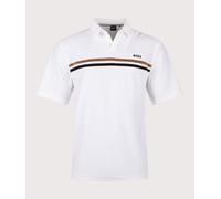 BOSS Mens Iconic Polo Shirt - Colour: 100 White - Size: Medium