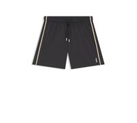 BOSS Mens Iconic Recycled-Material Swim Shorts with Logo and Signature Stripe