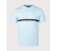 BOSS Mens Iconic Zone Tee T-Shirt - Colour: 455 Light/Pastel Blue - Size: XXL