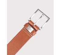 BOSS Mens Connio Branded-keeper belt in Italian leather