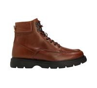 Boss Mens Jacob Leather Block Heel Boots6 UK Brown GT39631