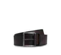 BOSS Mens Jeeko Sz40 Leather belt with logo buckle