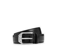 BOSS Mens Jemio Sz40 Logo-buckle belt in buffalo leather