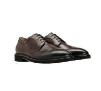 Boss Mens Jerrard Leather Derby Shoes - Dark Brown - Dark Brown - 6 UK