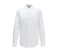 Boss Mens Jillik Shirt in White Cotton - Size 15 inch