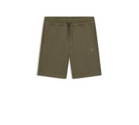 BOSS Mens Jogger Fleece Shorts Cotton Open Green XXL