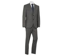 BOSS Mens Johnston Lenon Window Pane Grey Regular Fit Suit Grey 52