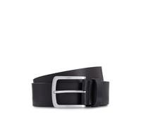 Boss Orange Womens Jor-V Italian-Leather Belt With Logo-Engraved Buckle - Black - Size 38 inches