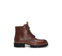 BOSS Mens Julyo Halb Apron-toe half boots in burnished leather Size 6