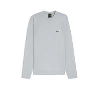 BOSS Mens K Momentum-Lite CN Cotton-Blend Sweater with Body-Mapping and Contrast Logo
