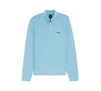 BOSS Mens K Momentum-Lite MN Cotton-Blend Sweater with Quarter Zip and Body-Mapping