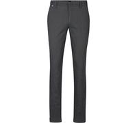 Boss Mens Kaito1 Solid Patterned Slim Chinos in Silver - Size 42W/32L