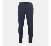 Boss Mens Kaito3 Solid Patterned Straight Chinos in Dark Blue - Size 30W/32L