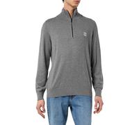 Hugo Boss Men's Kanobix Quarter Zip Sweatshirt - Grey - Size: 38/Regular